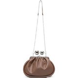 Clutch Milvanew in marrone<BR/> 