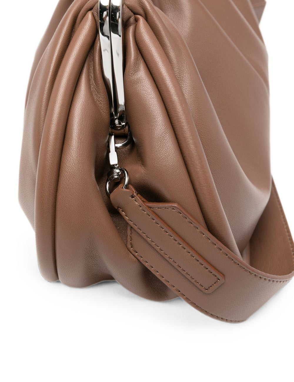 Clutch Milvanew in marrone<BR/> 