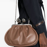 Clutch Milvanew in marrone<BR/> 