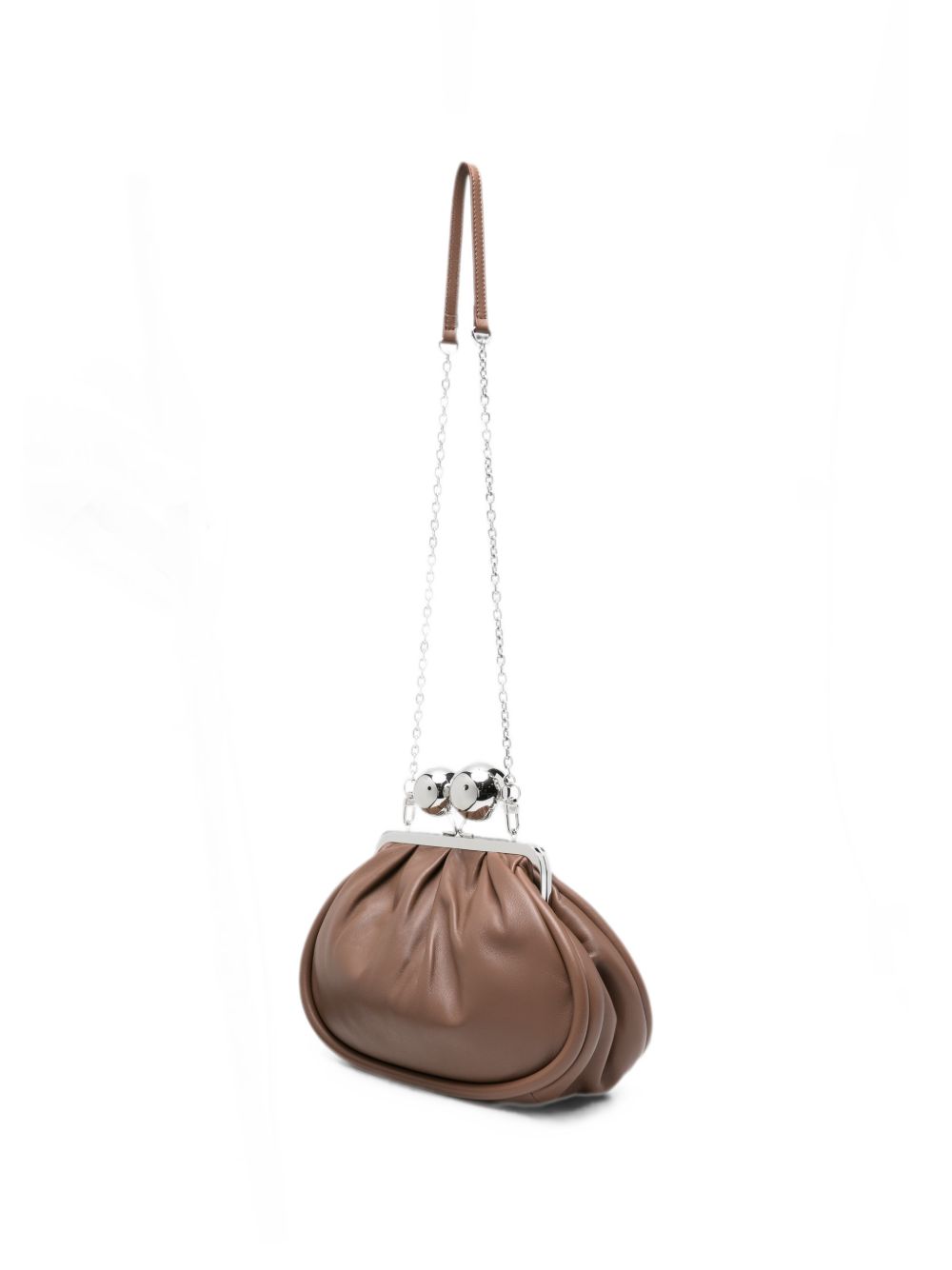 Clutch Milvanew in marrone<BR/> 