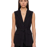 Gilet Fiore in nero 