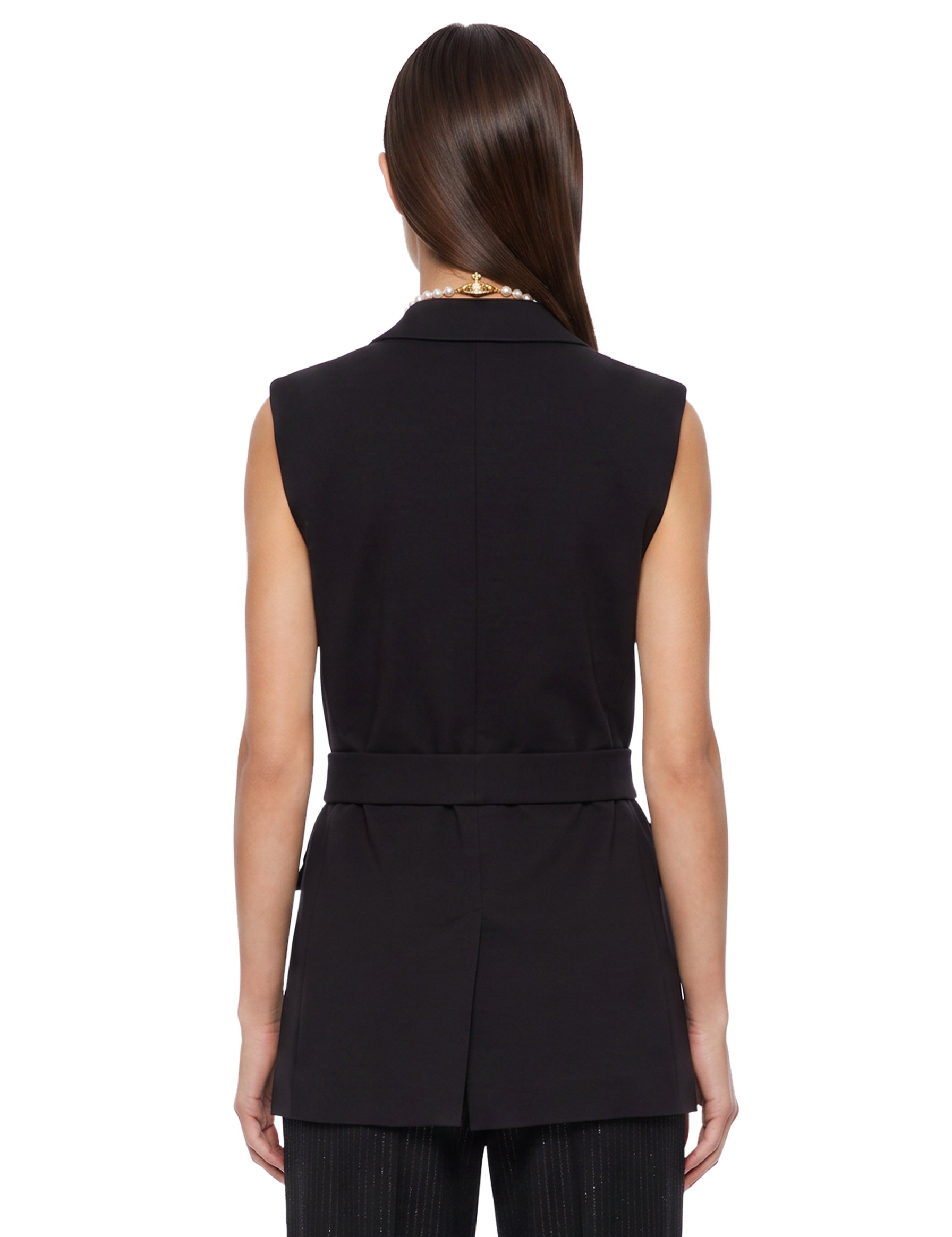Gilet Fiore in nero 