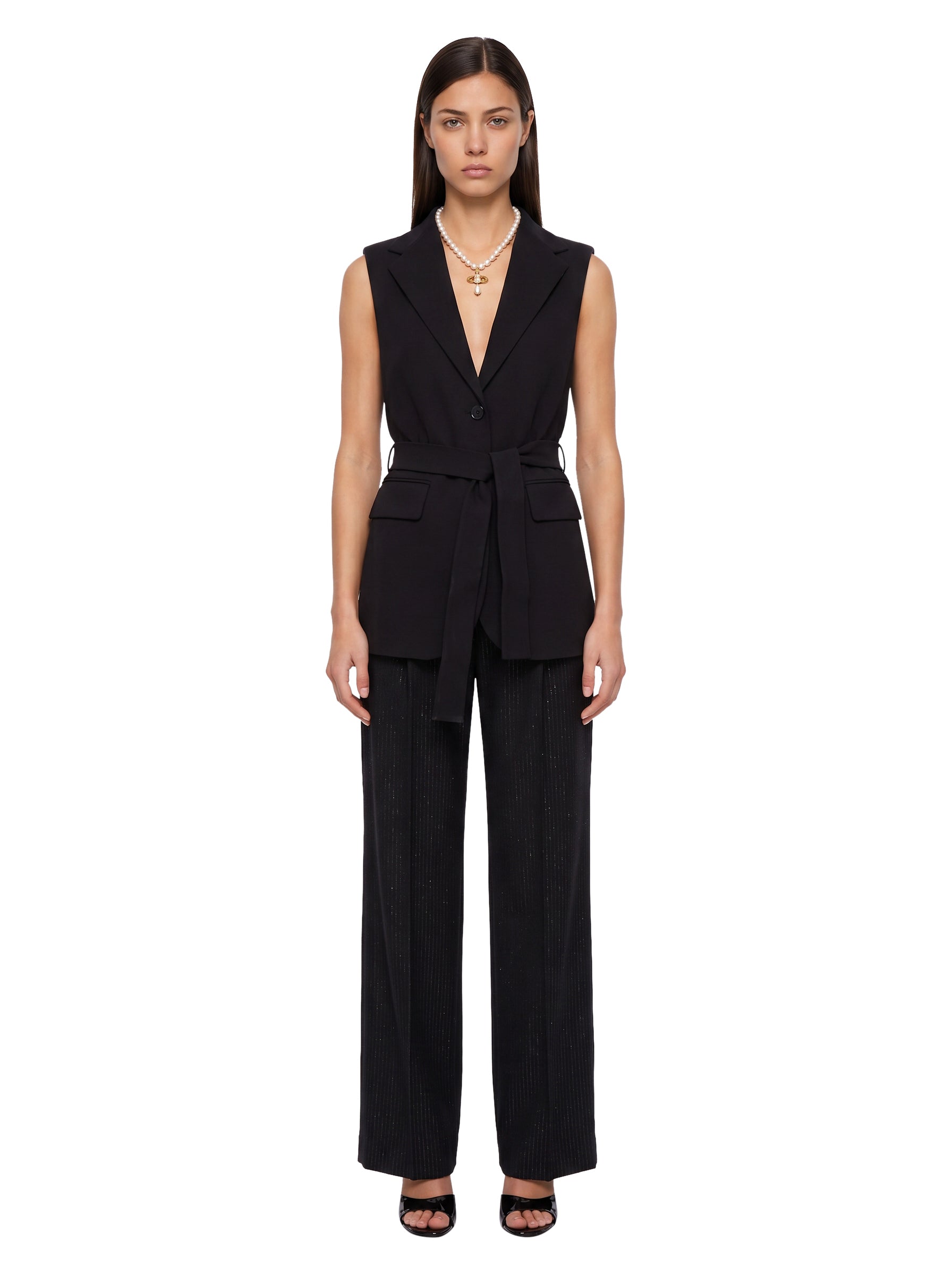 Gilet Fiore in nero 