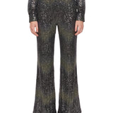 Pantaloni flare multicolor 