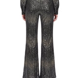 Pantaloni flare multicolor 