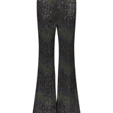 Pantaloni flare multicolor 