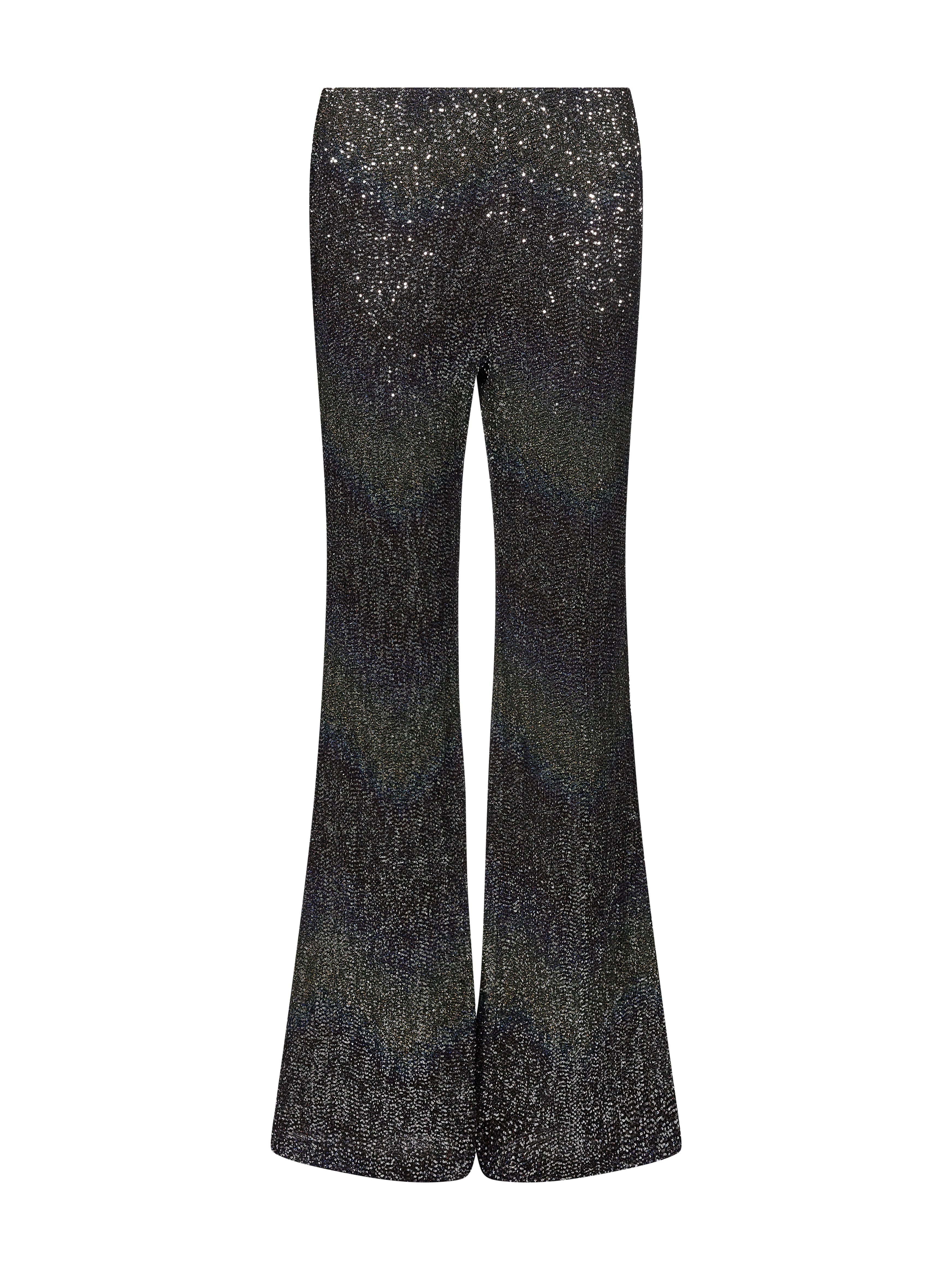 Pantaloni flare multicolor 