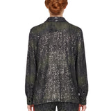 Camicia oversize con paillettes multicolor 