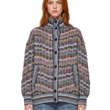 Cardigan con bottoni multicolor 