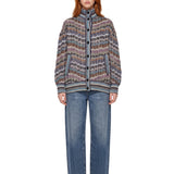 Cardigan con bottoni multicolor 