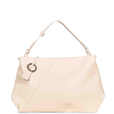 Borsa a mano Folded Pochette in avorio 