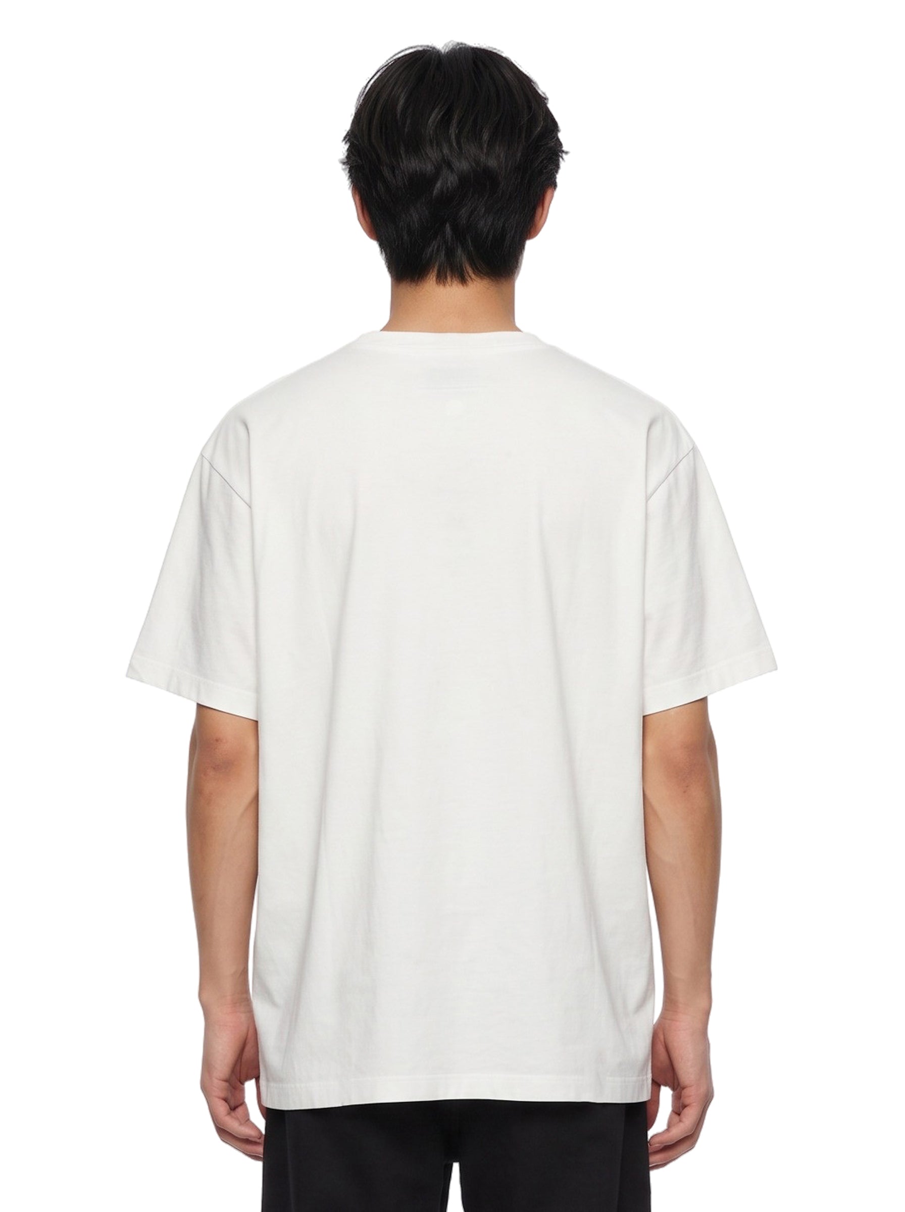 T-shirt con logo in bianco 