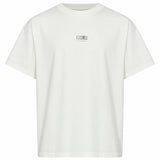 T-shirt con logo in bianco 