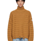 Maglia a collo alto in arancione 