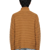 Maglia a collo alto in arancione 