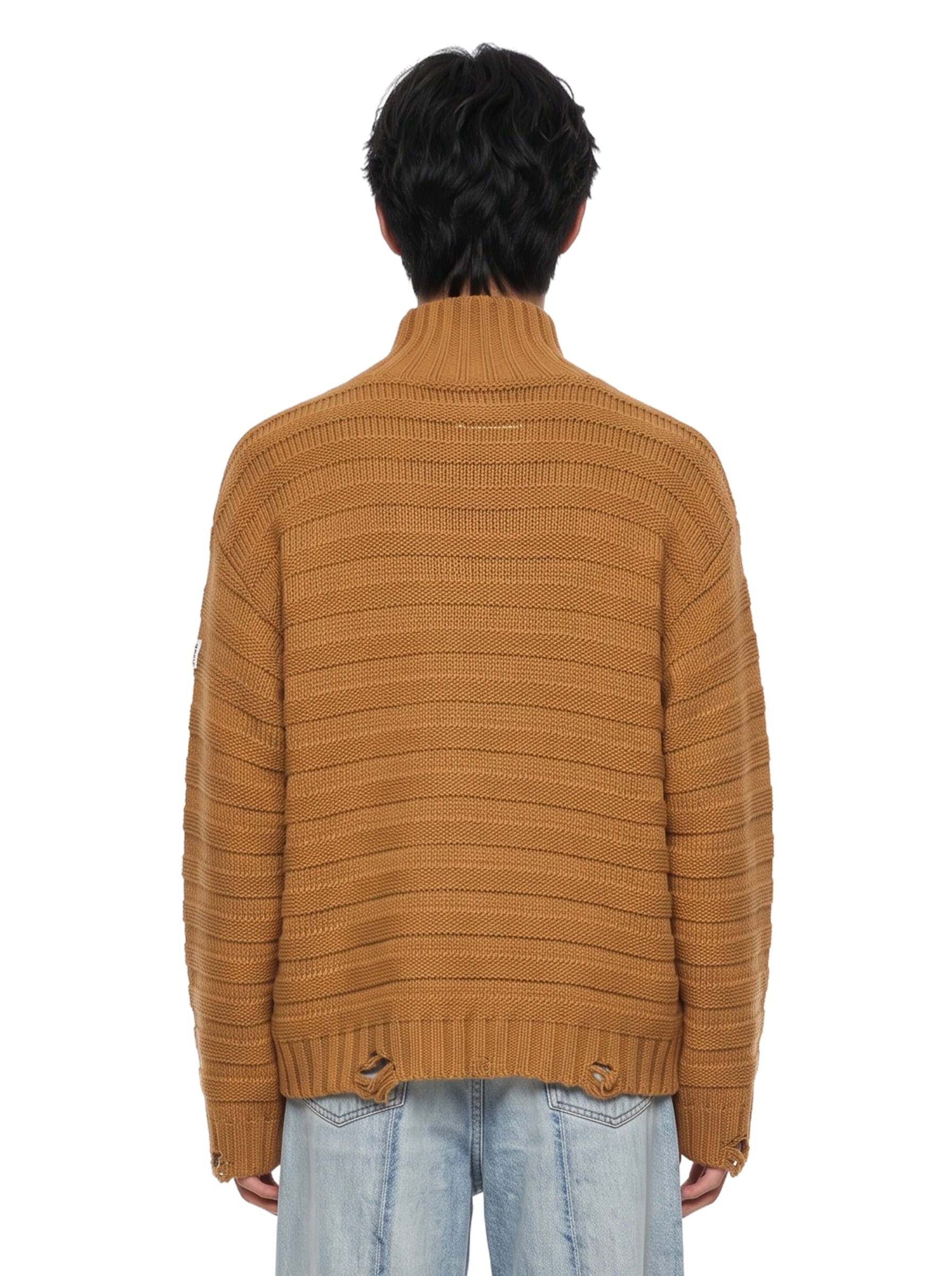 Maglia a collo alto in arancione 