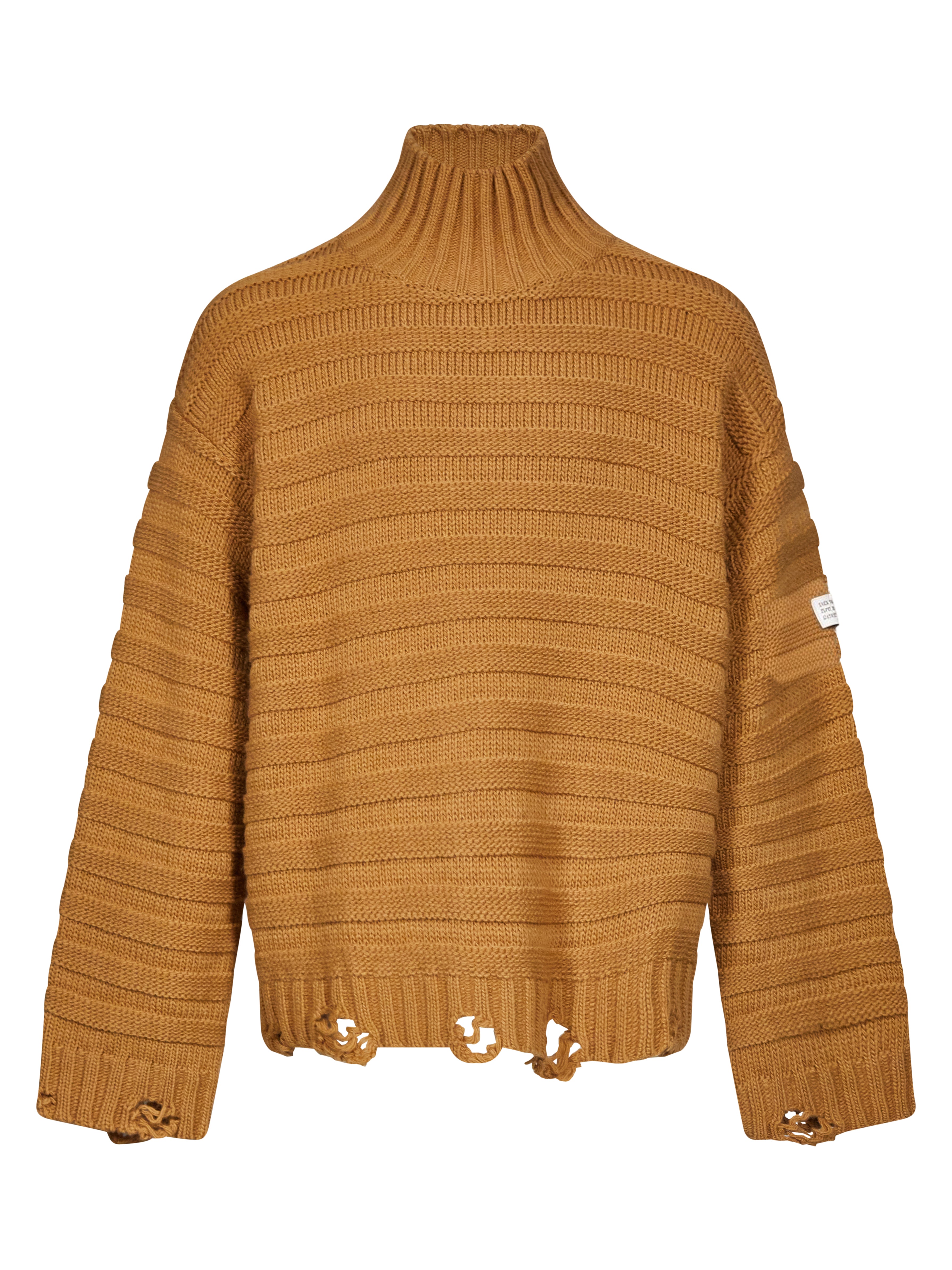 Maglia a collo alto in arancione 