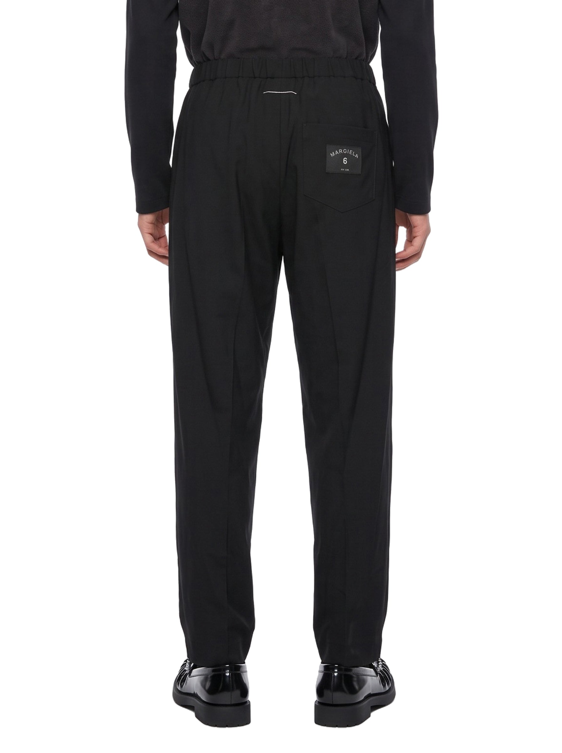 Pantaloni con coulisse in nero 