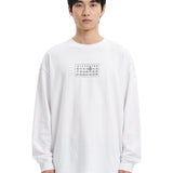 T-shirt a manica lunga in bianco 