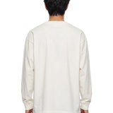 T-shirt a manica lunga in bianco 