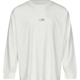 T-shirt a manica lunga in bianco 