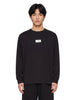 Long-sleeved T-shirt in black