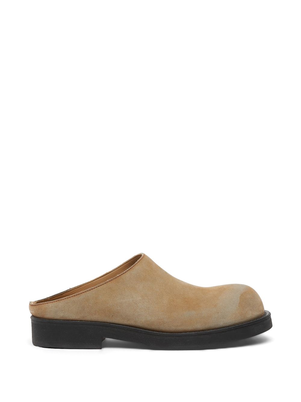 Mules Biker in suede beige 