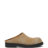 Mules Biker in suede beige 