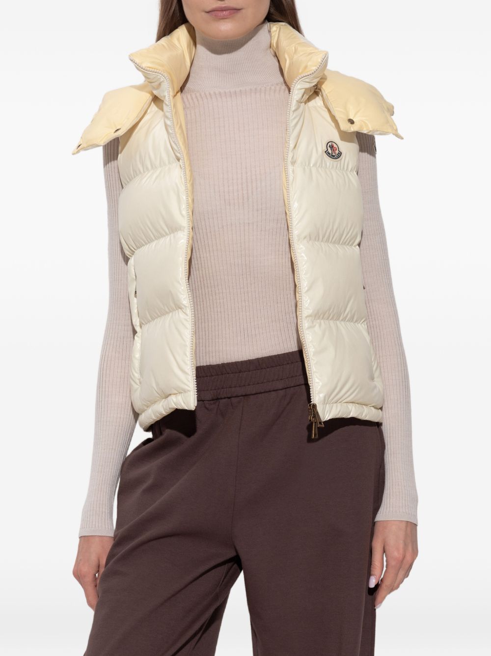 Gilet imbottito Niverolle in avorio 