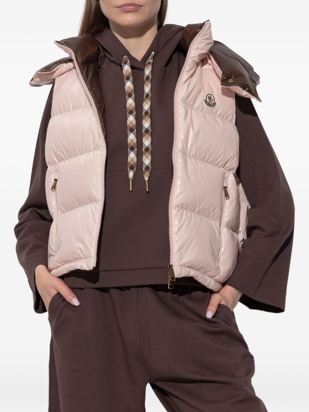 Gilet imbottito Niverolle in rosa 