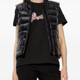 Gilet imbottito trapuntato Frelon in nero 