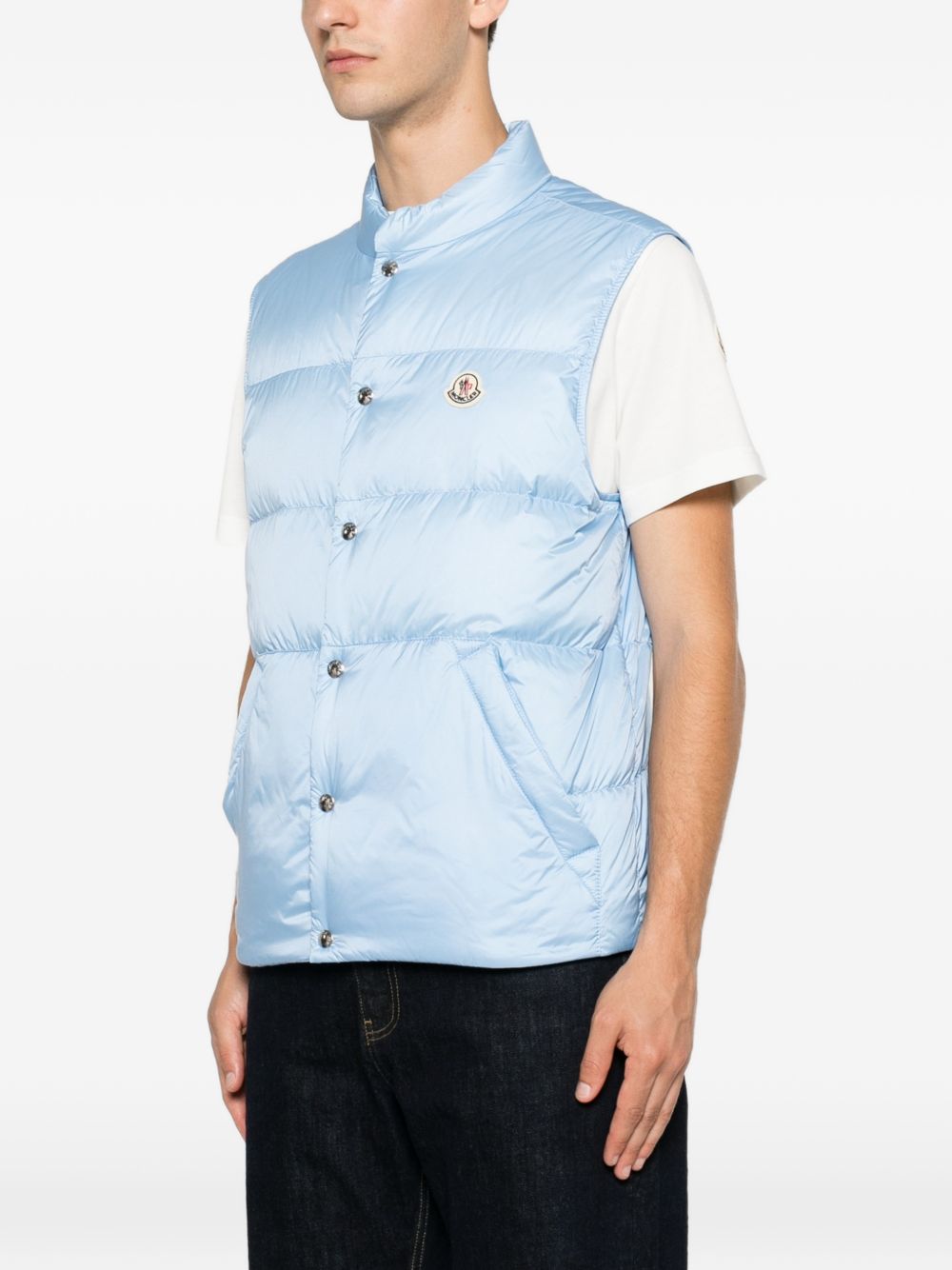 Gilet imbottito Tuquerouye in celeste 