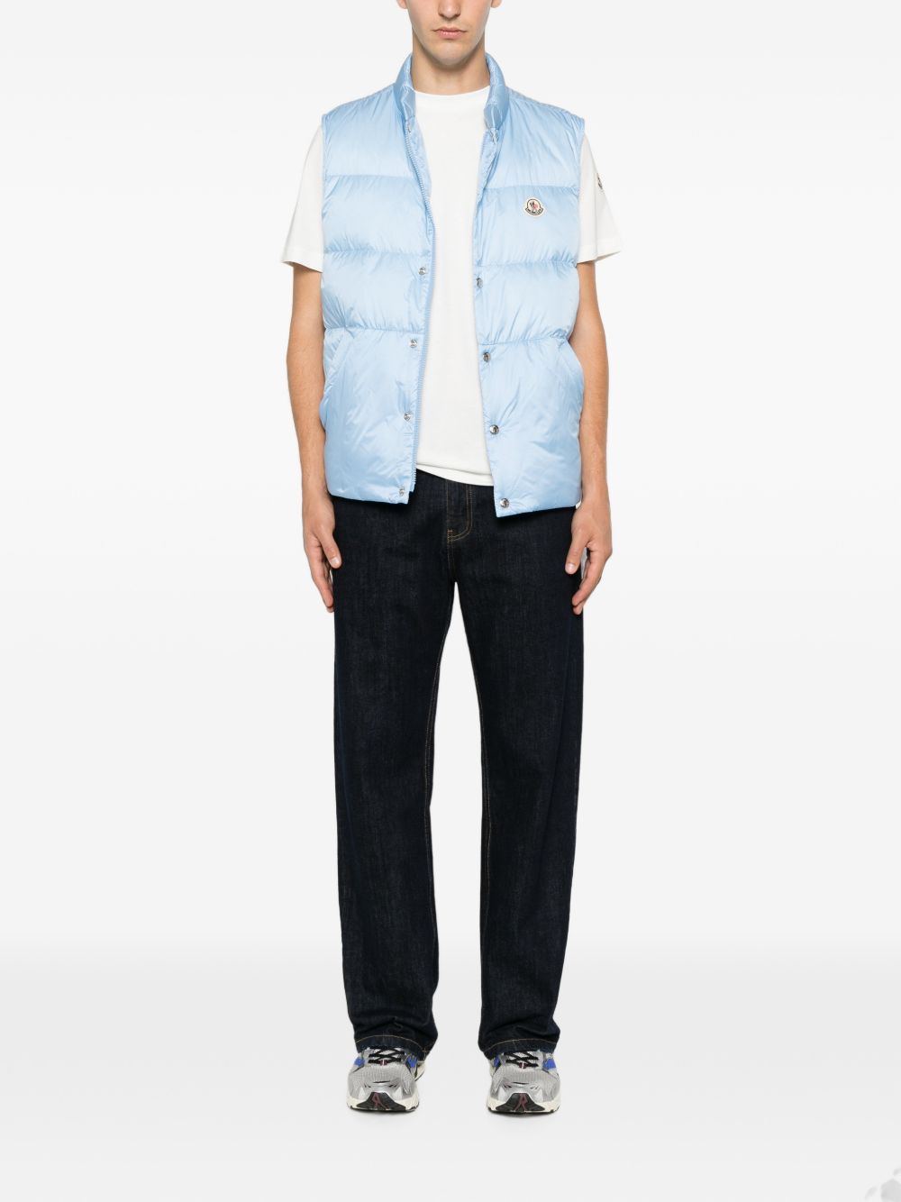 Gilet imbottito Tuquerouye in celeste 