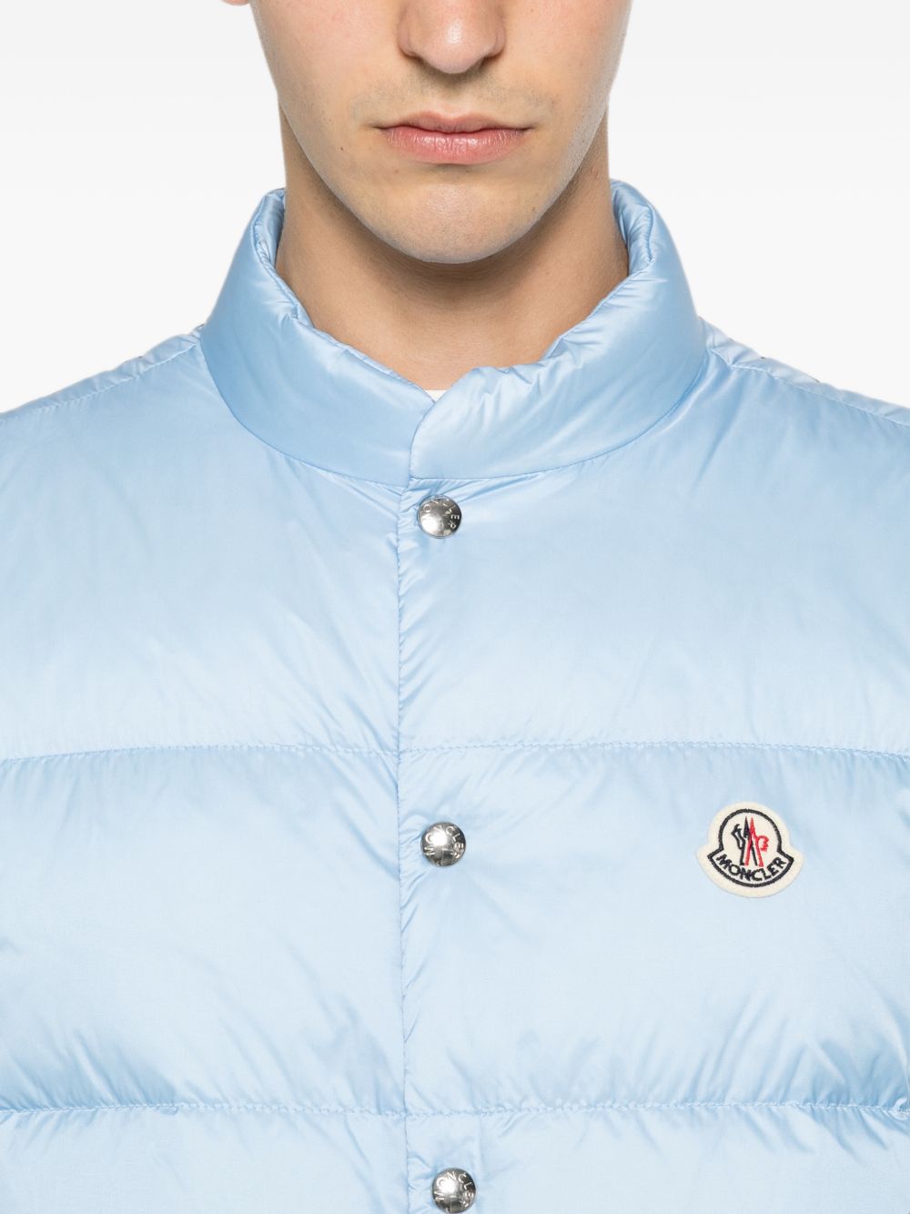 Gilet imbottito Tuquerouye in celeste 
