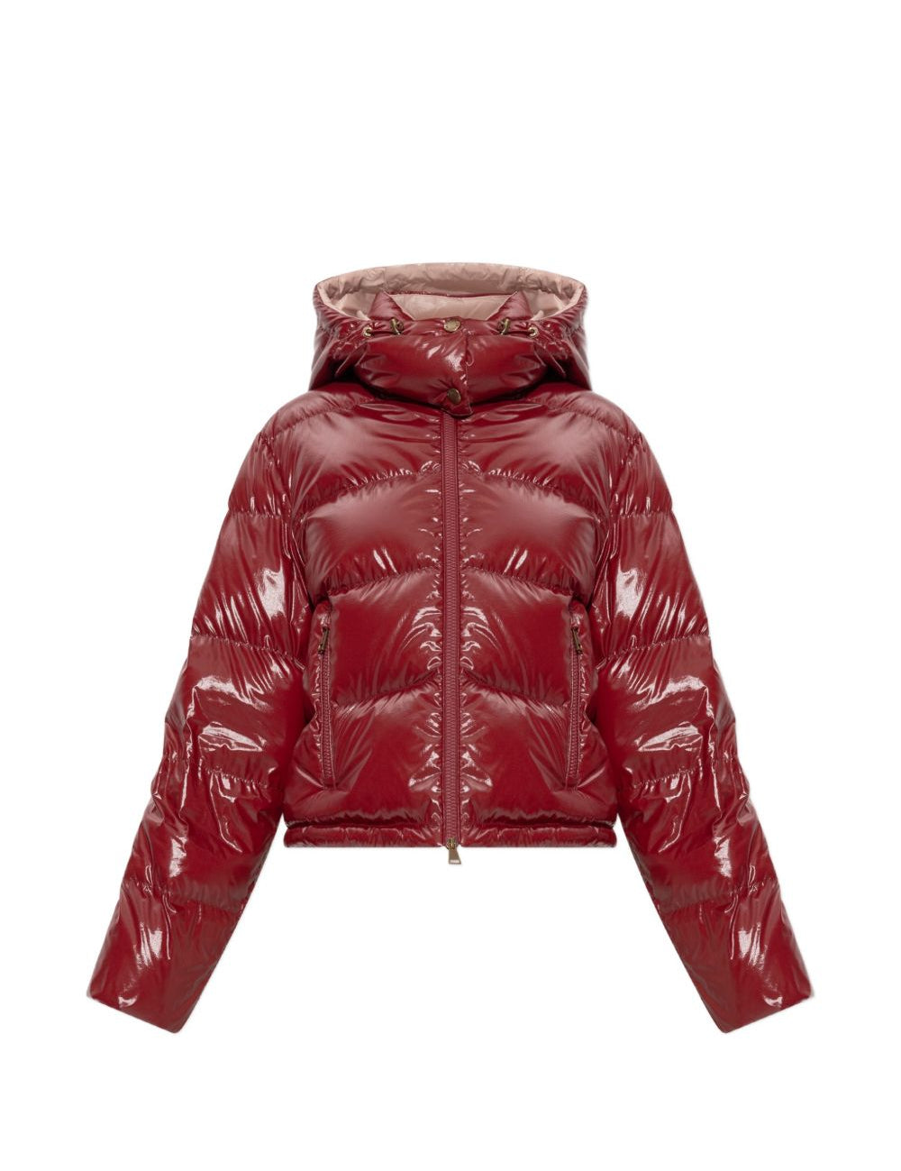 Giacca con cappuccio Niveole in rosso 