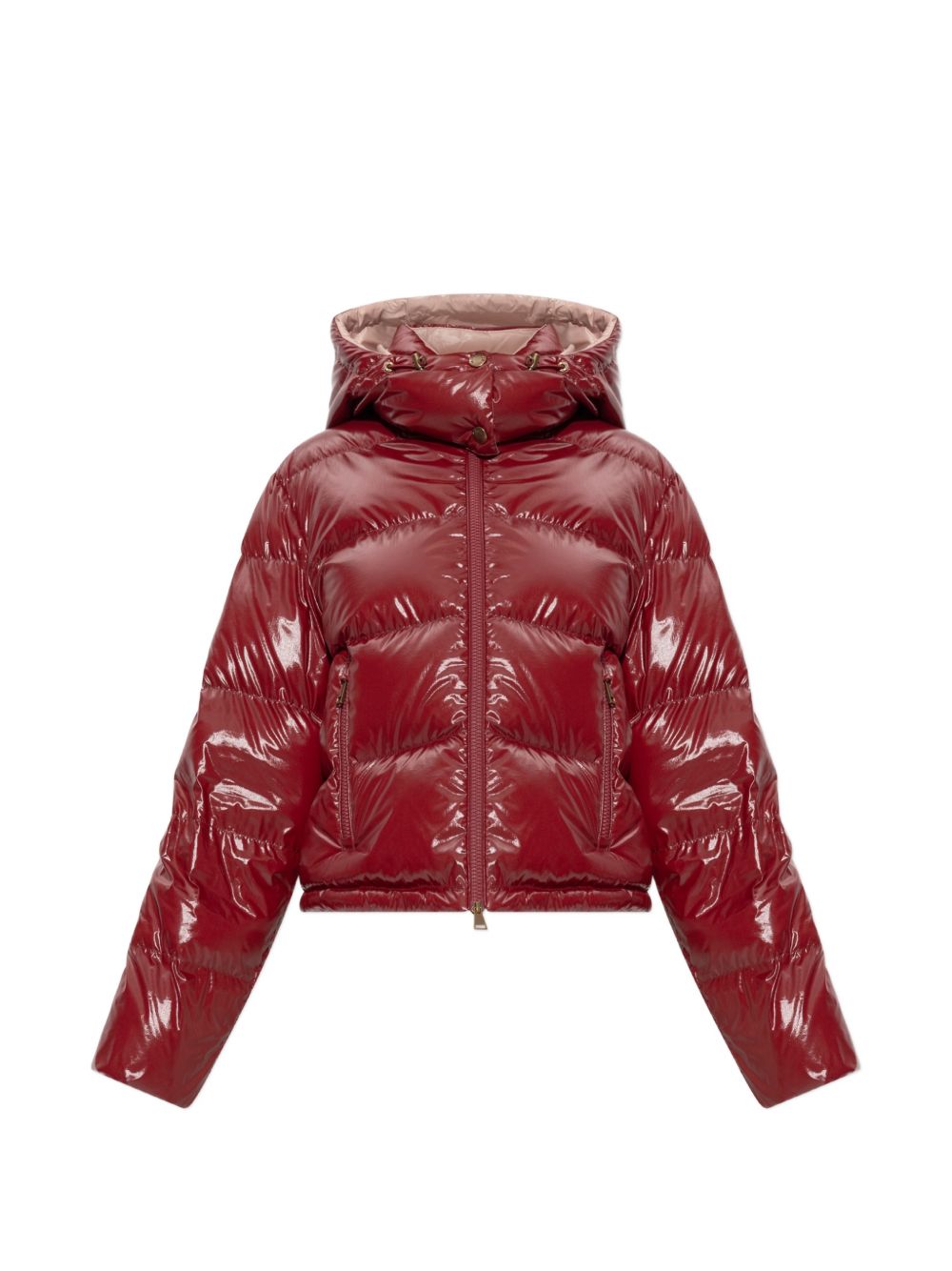 Giacca con cappuccio Niveole in rosso 