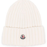 Cappello con logo in avorio 