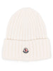 Cappello con logo in avorio