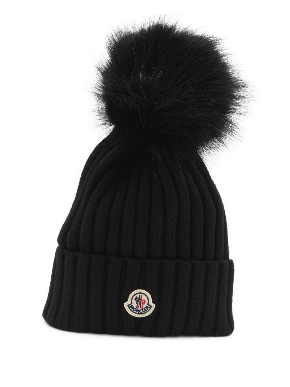 Cappello con logo in nero 