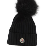 Cappello con logo in nero 