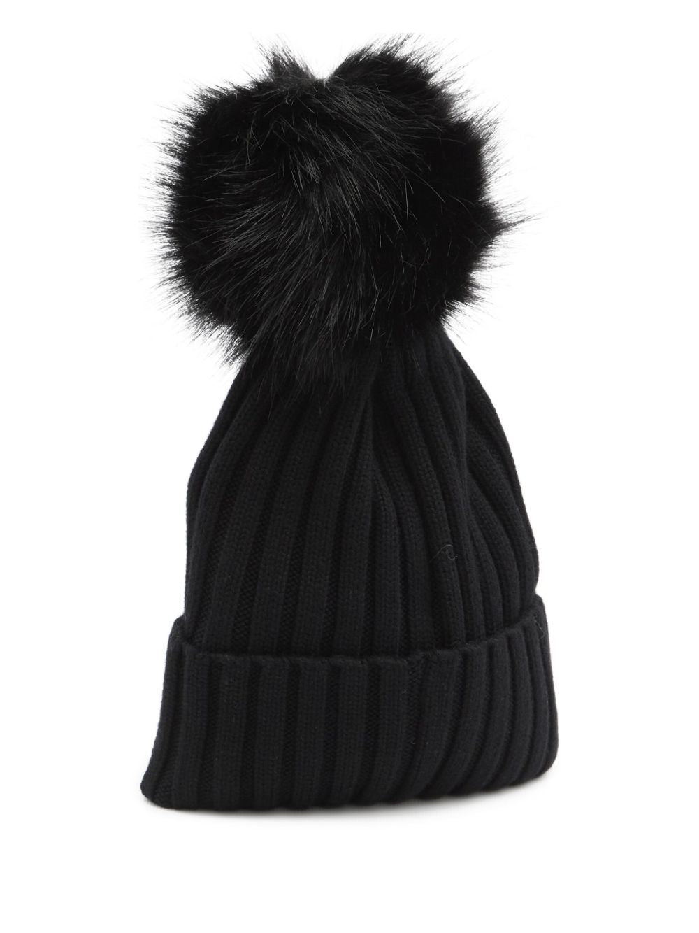 Cappello con logo in nero 