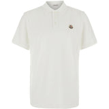 Polo con logo in bianco 