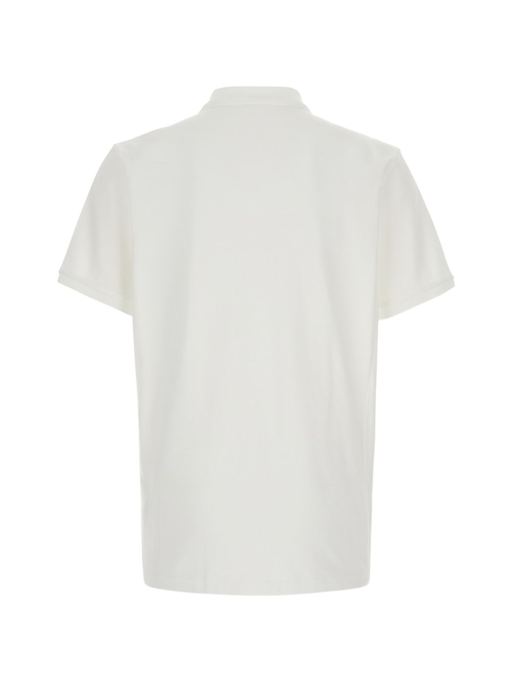 Polo con logo in bianco 