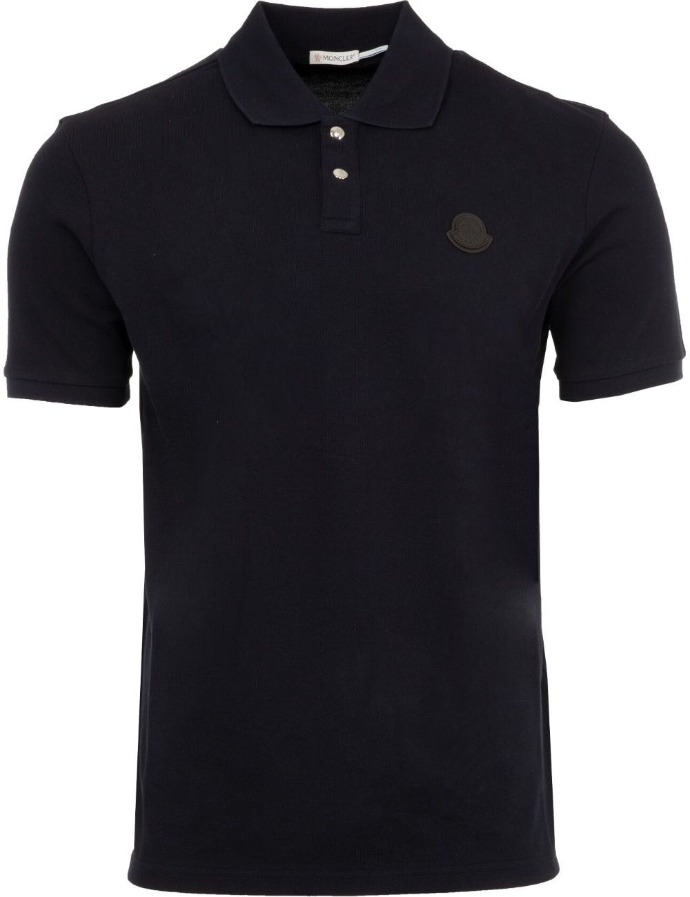 Polo con applicazione in blu Moncler - uomo 