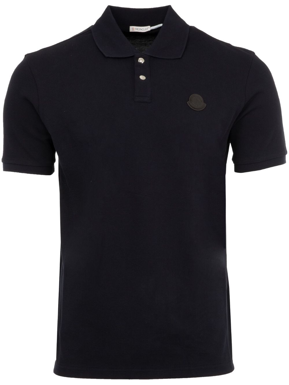 Polo con applicazione in blu Moncler - uomo 