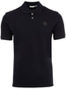 Polo shirt with Moncler blue appliqué - men's