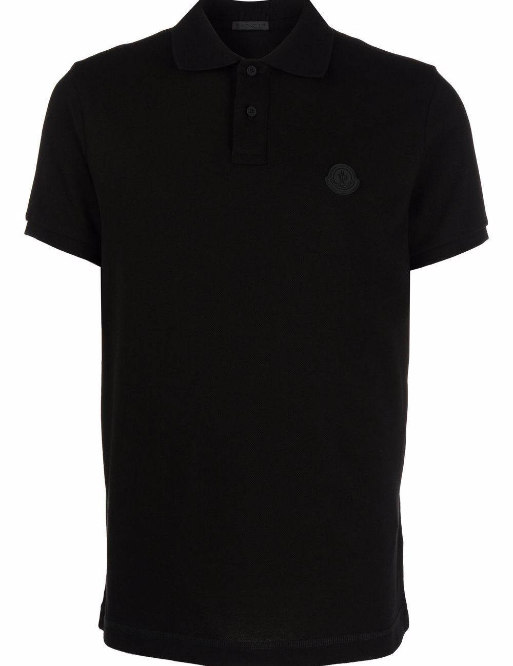 Polo con logo in nero 