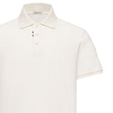 Polo a maniche corte in bianco 