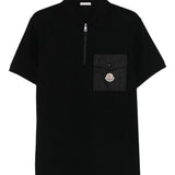 Polo a maniche corte in nero 