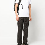 Polo con applicazione logo in bianco Moncler - uomo 